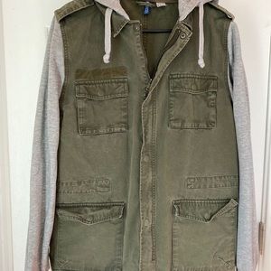 Men’s H&M Olive Green Hooded Jacket